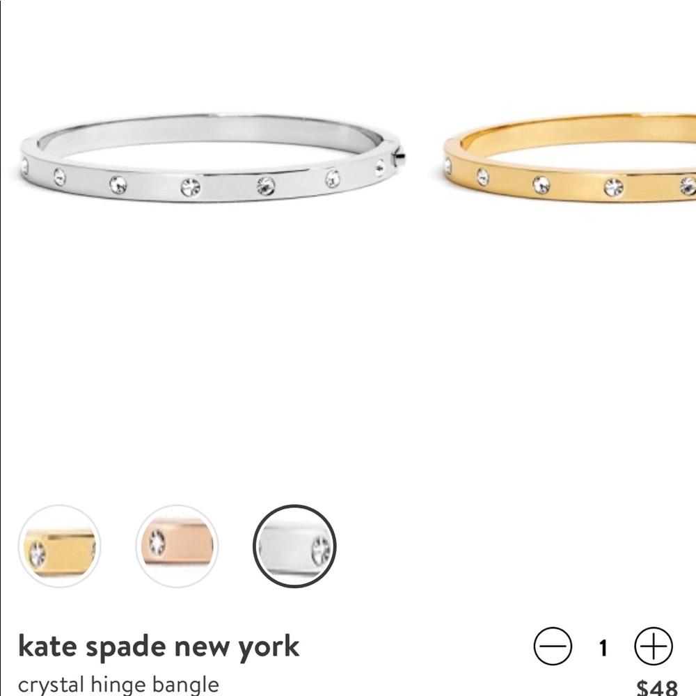 Kate Spade Crystal Hinge Bangle